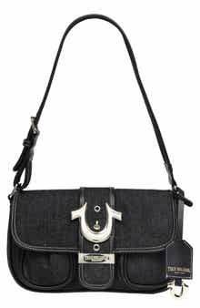 True Religion Double Pocket Denim Satchel