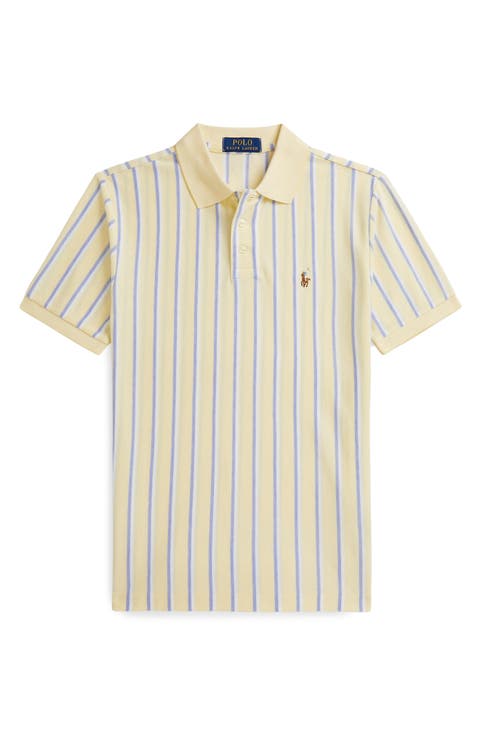 Kids' Stripe Cotton Piqué Polo (Big Kid)