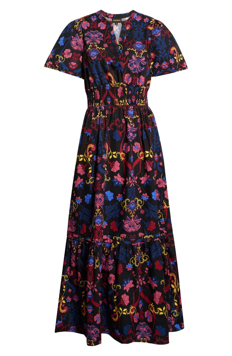 SUGARLIPS Palmero Floral Print A-Line Dress, Main, color, 