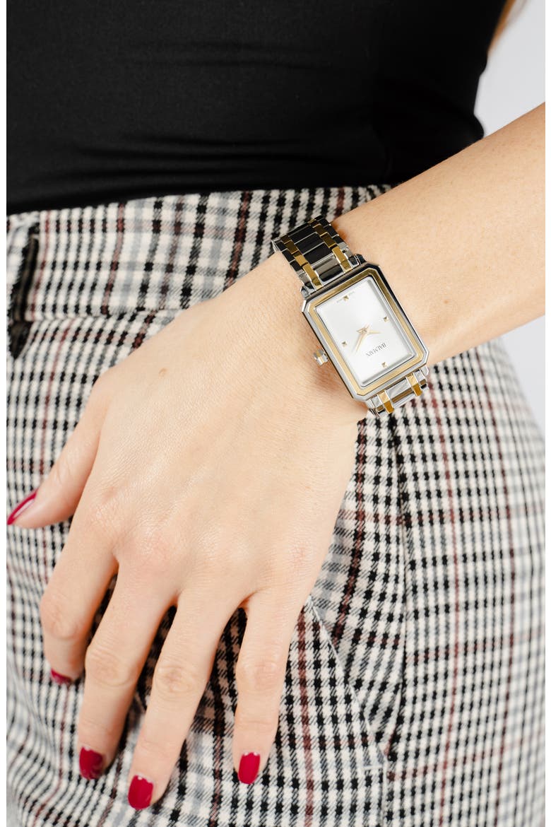 Eirini Two-Tone Bracelet Watch, 25mm x 33mm, Alternate, color, TWO TONE