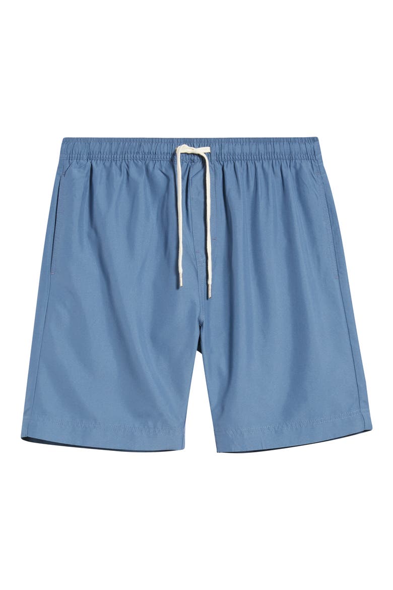 8-Inch Polyester Classic Swim Trunks, Alternate, color, BLUE SKYWAY