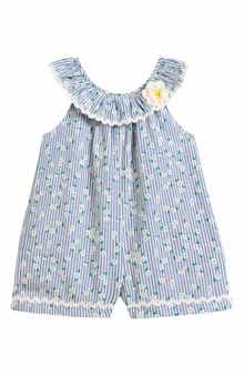 Pippa & Julie Kids' Lisa Daisy Stripe Romper