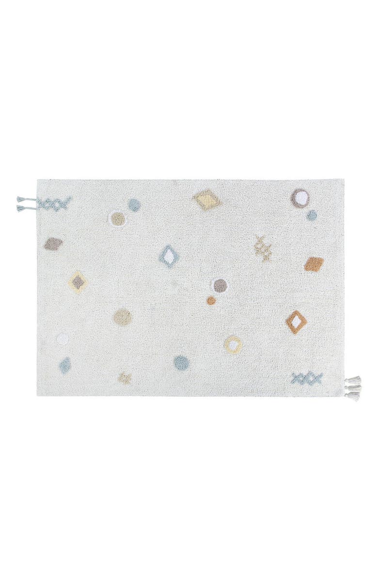 Lorena Canals Kim Washable Cotton Blend Rug, Main, color, Ivory