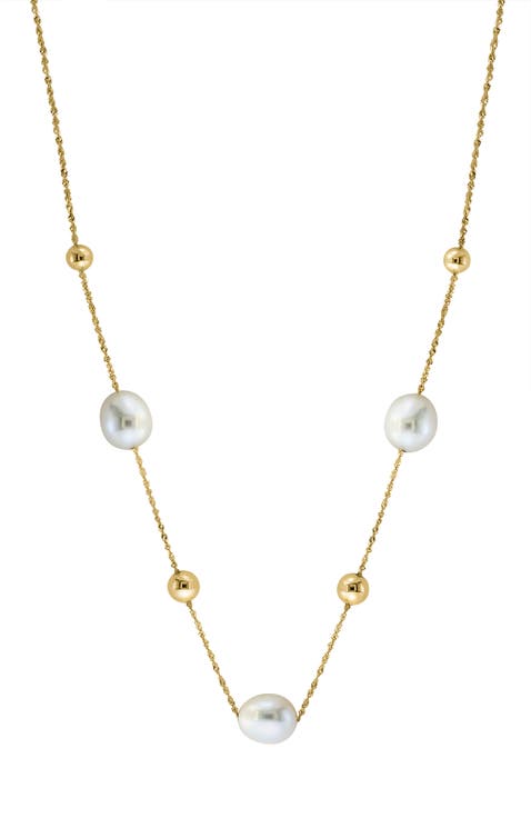 14Ky ,Fresh Water Pearl Necklace