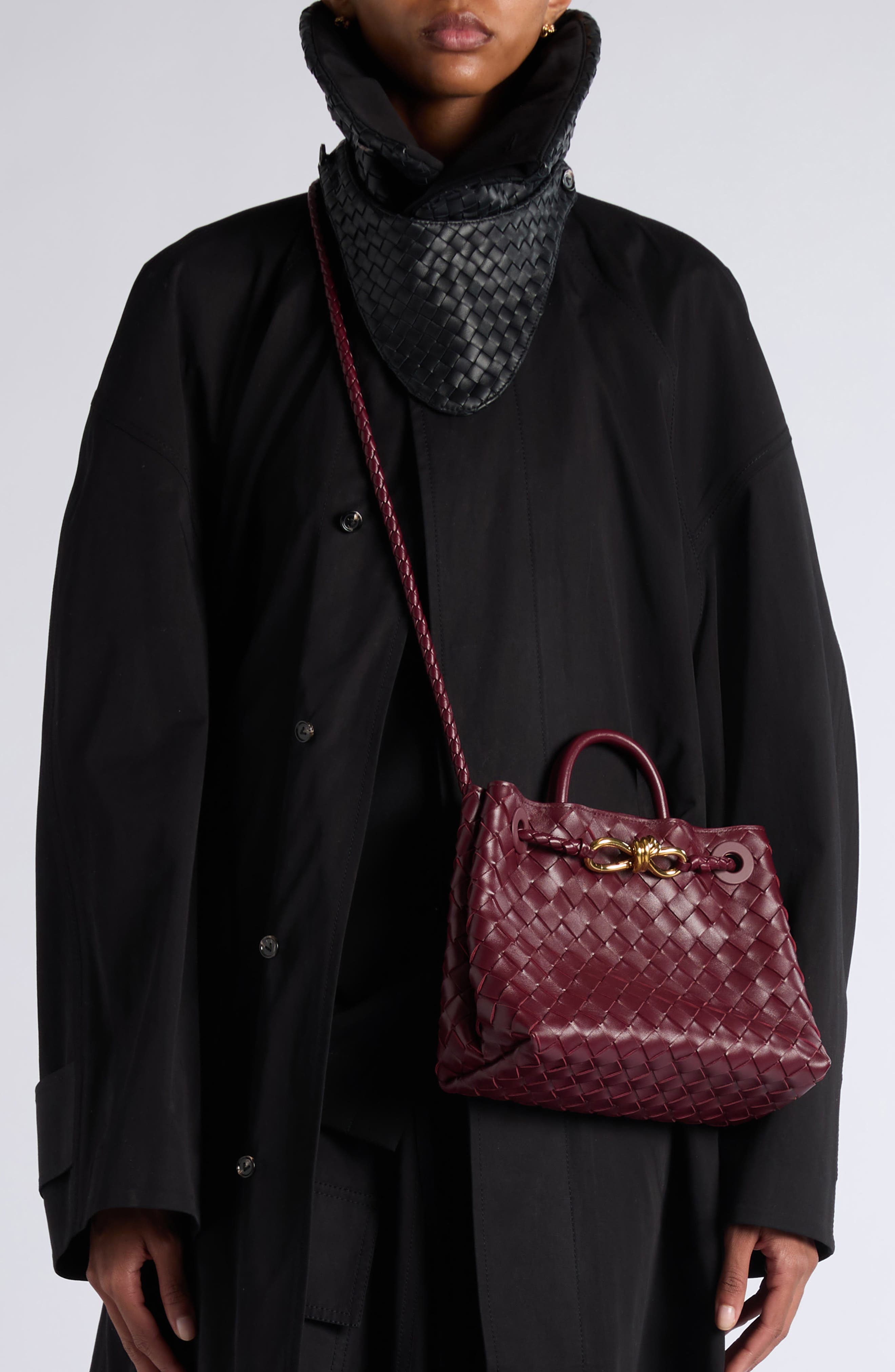 Small Andiamo Intrecciato Shoulder Bag, Alternate, color, 2273 BARO-M BRASS-BARO