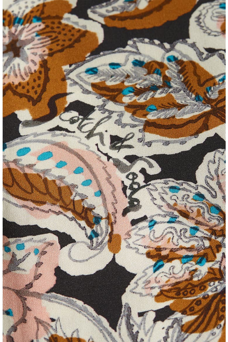 Relaxed Fit Print Short Sleeve Button-Up Shirt, Alternate, color, LUCKY BANDANA MULTI
