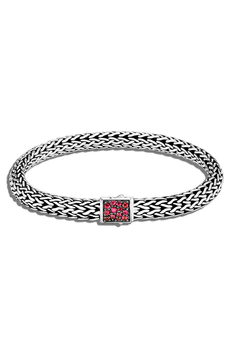John Hardy Classic Chain Reversible 6.5mm Bracelet, Main, color, 