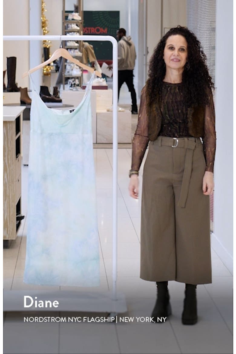 Tranquil State Tie Dye Satin Midi Dress video
