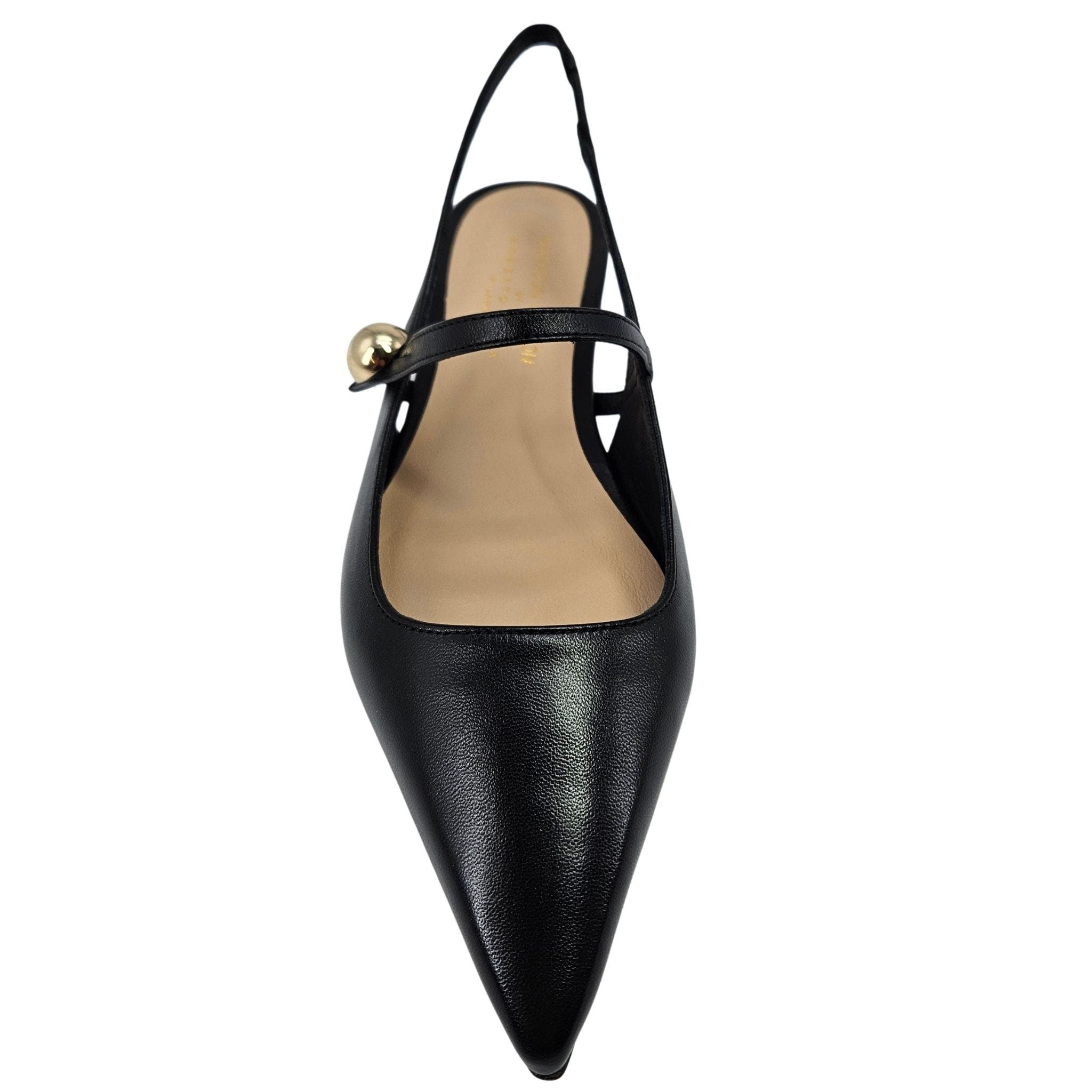 Madison Maison x Roberto Festa  Binta Flat Slingback, Alternate, color, Black