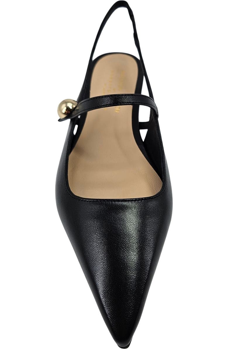 Madison Maison x Roberto Festa Binta Flat Slingback, Alternate, color, Black
