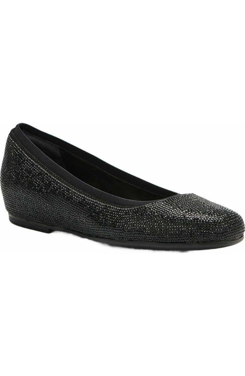 ABEO Cadence Ballet Flat, Main, color, Black Sparkle - Metatarsal