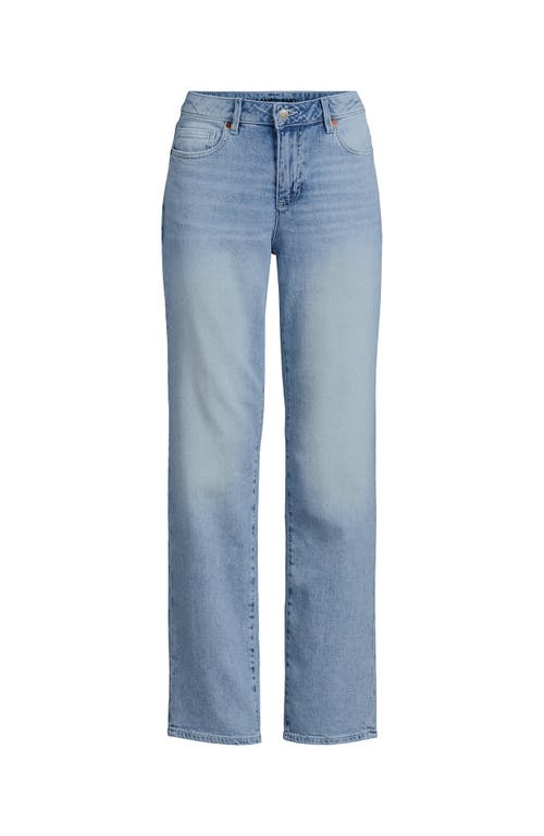 LANDS' END LANDS' END SOFT DENIM MID RISE BOYFRIEND JEANS