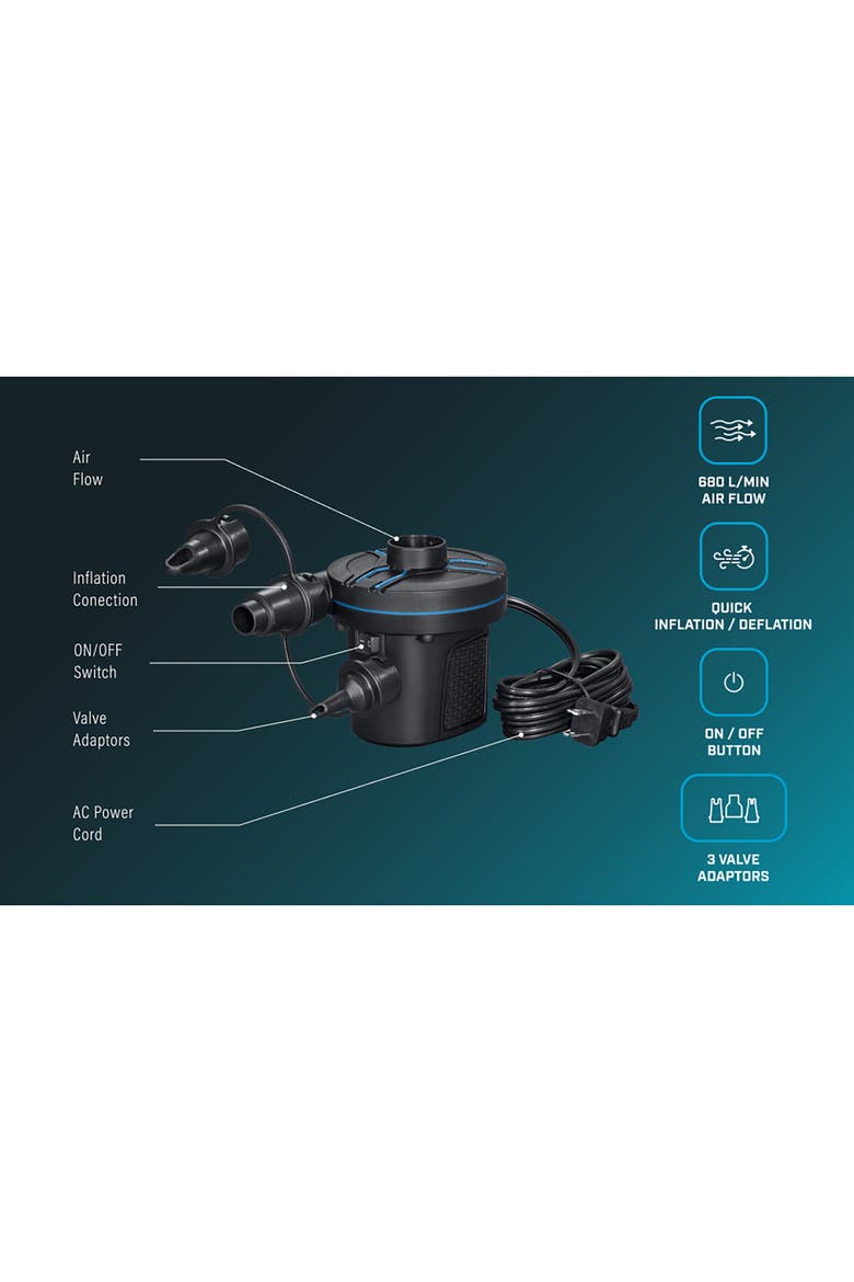 PowerTouch AC Electric Air Pump, Alternate, color, Black