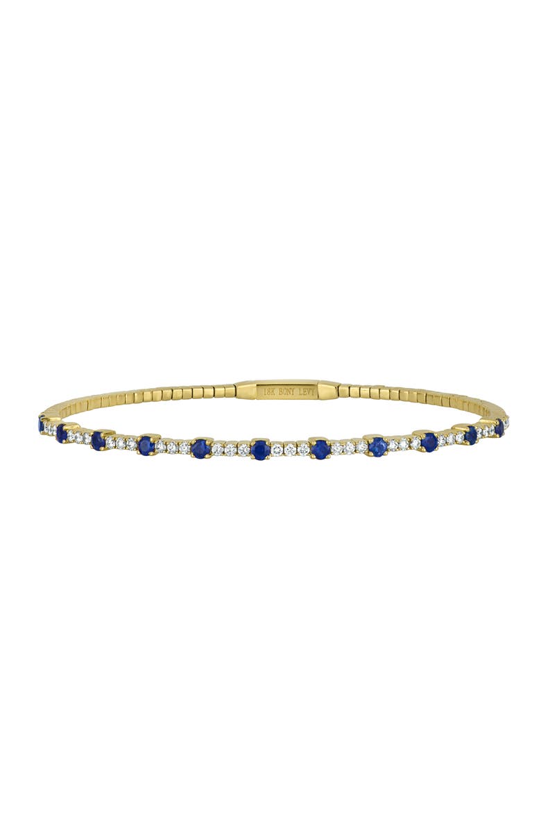 Bony Levy El Mar Bangle, Main, color, 18K Yellow Gold Sapphire