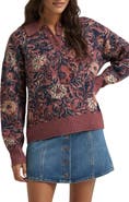 Wrangler Ranch Floral Polo Sweater