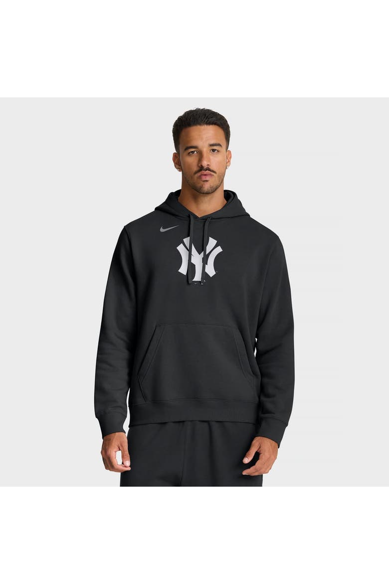 Men's Nike Black New York Yankees Dri-FIT Club Hoodie, Main, color, Black