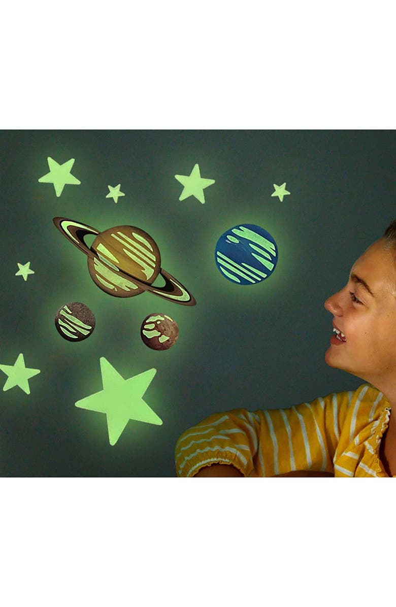 4M Glow Planets & Nova Stars 20 Glow in Dark Stick Ons, Alternate, color, Multicolored
