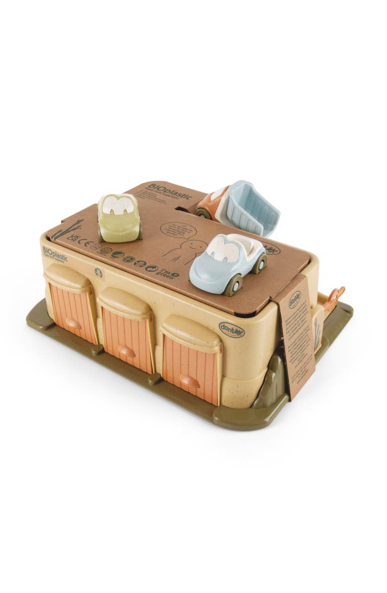 Dantoy Bio Garage 4 Piece Playset Car Garage Set with Ramp, Alternate, color, Multicolored