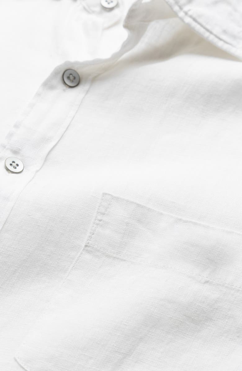 Rodd & Gunn Coromandel Button-Up Linen Shirt, Alternate, color, Snow