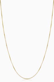 Oradina 18K Gold Bodega Box Chain