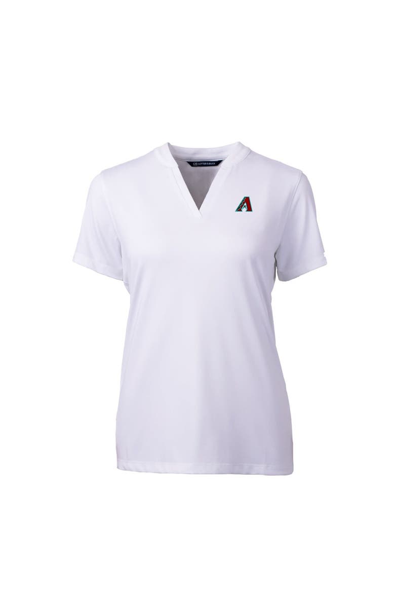 Cutter & Buck Women's Cutter & Buck  White Arizona Diamondbacks Forge Stretch V-Neck Blade Top, Alternate, color, 
