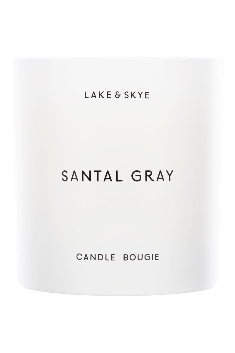 Santal Gray Scented Candle, Main, color, NO COLOR