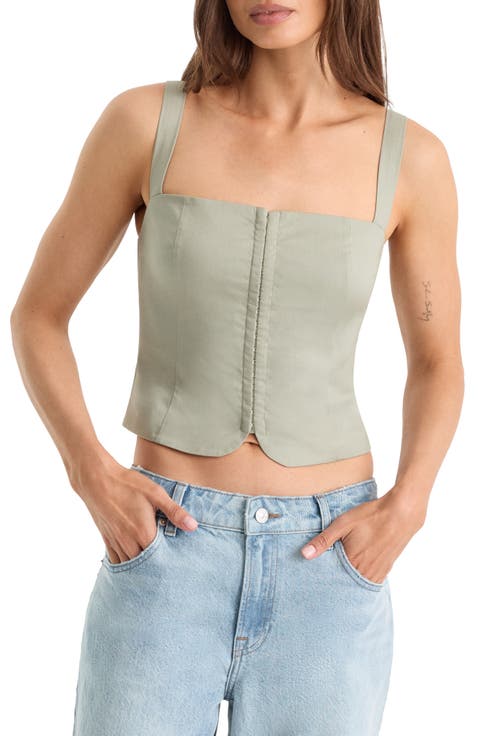 Square Neck Corset Top