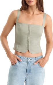 Good American Square Neck Corset Top