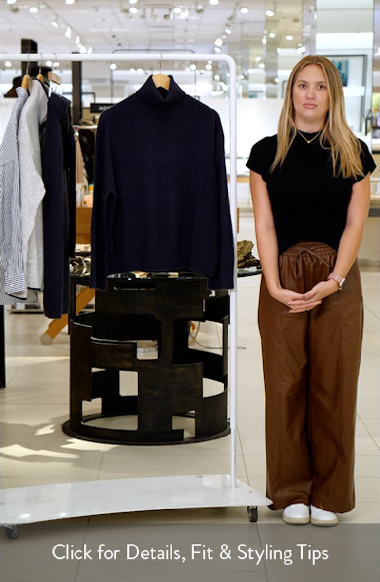 Melange Turtleneck Wool Sweater, sales video thumbnail