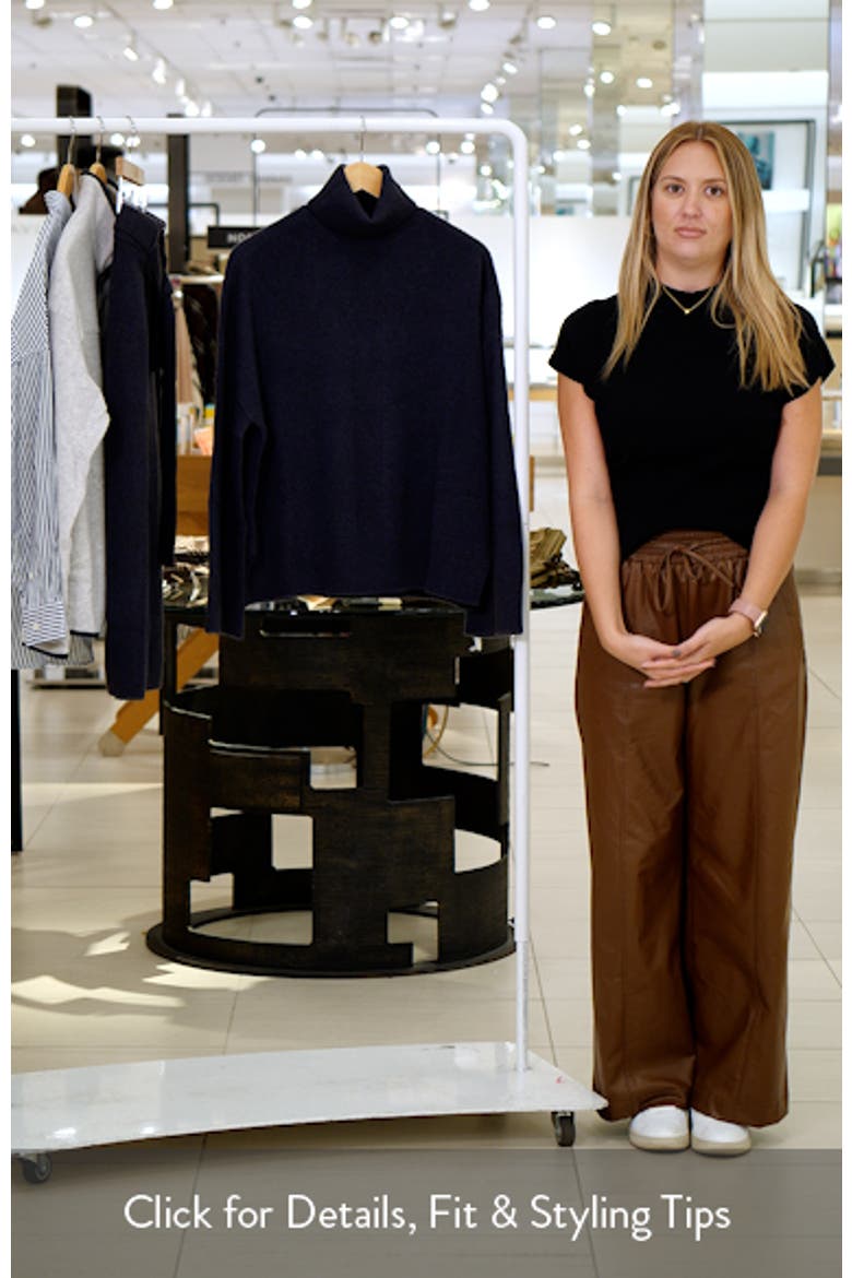 Melange Turtleneck Wool Sweater video