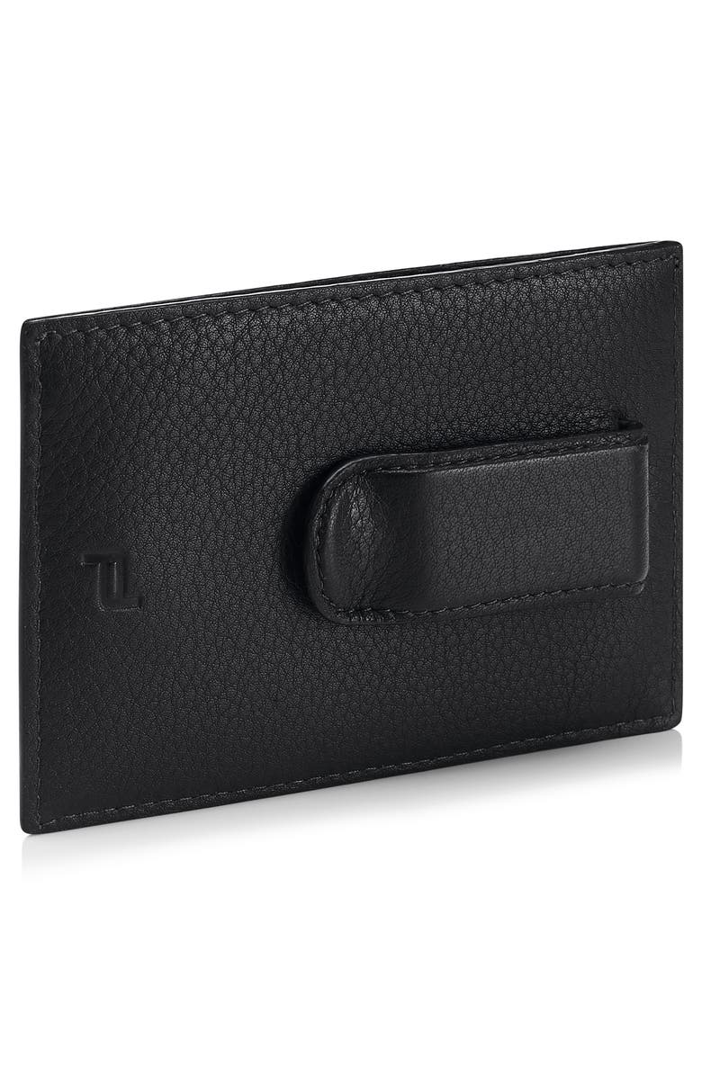 Porsche Design Classic RFID Card Holder Money Clip Wallet, Alternate, color, Black
