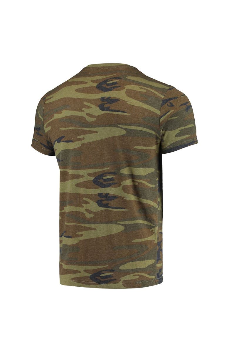 ALTERNATIVE APPAREL Men's Alternative Apparel Camo Indiana Hoosiers Arch Logo Tri-Blend T-Shirt, Alternate, color,