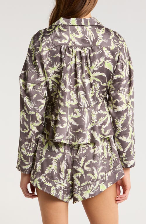 Free People Beauty Sleep Short Pajamas In Volcanic Glass Combo