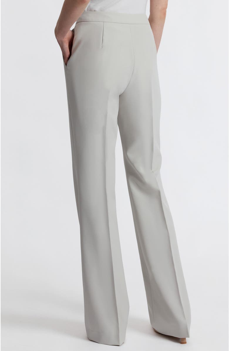 Santorelli Bethany Flared Pant in Soft Stretch Crepe, Alternate, color, Ash
