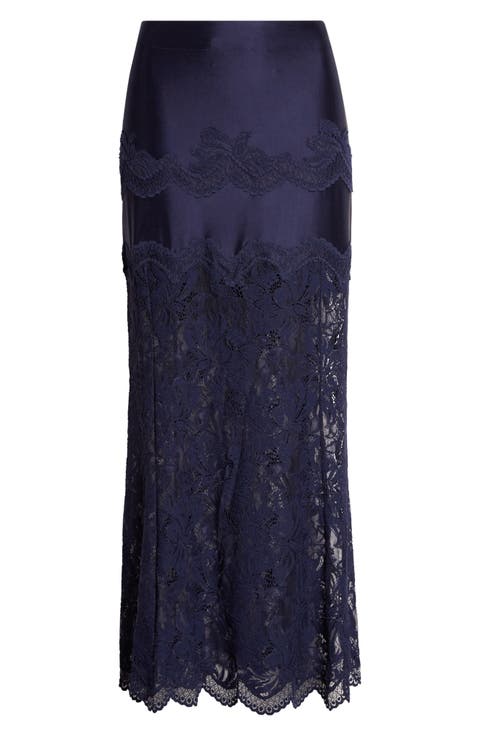 Jupe Lace & Jersey Skirt