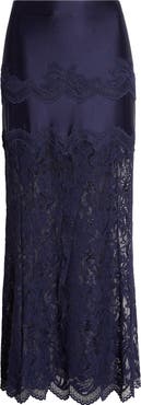 Rabanne Jupe Lace & Jersey Skirt