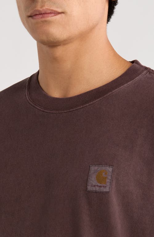 Carhartt Work In Progress Vista Loose Fit Logo T-shirt In Brown