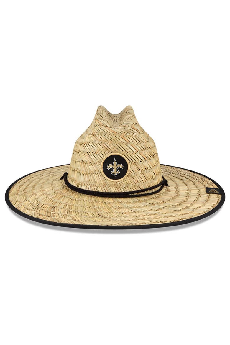 Men's New Era Natural New Orleans Saints NFL Training Camp Official Straw Lifeguard Hat, Alternate, color, Natural