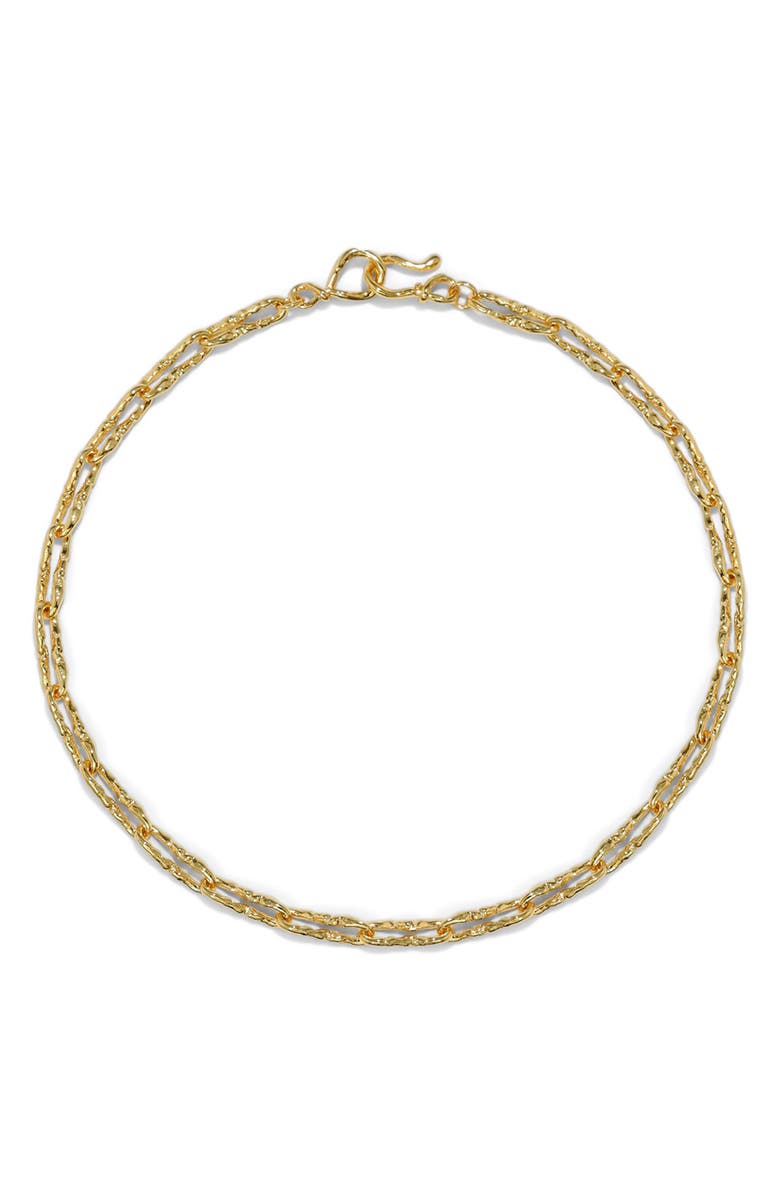 Alexis Bittar Brut Twisted Link Necklace, Main, color, Gold
