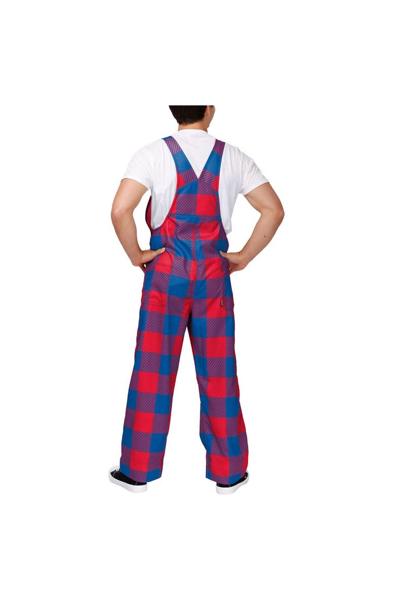 FOCO Men's FOCO  Royal Buffalo Bills Big Logo Plaid Overalls, Alternate, color, 