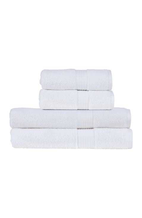 Supreme Hygro Luxury 100% Supima Cotton 4 Piece Bath Sheet Set