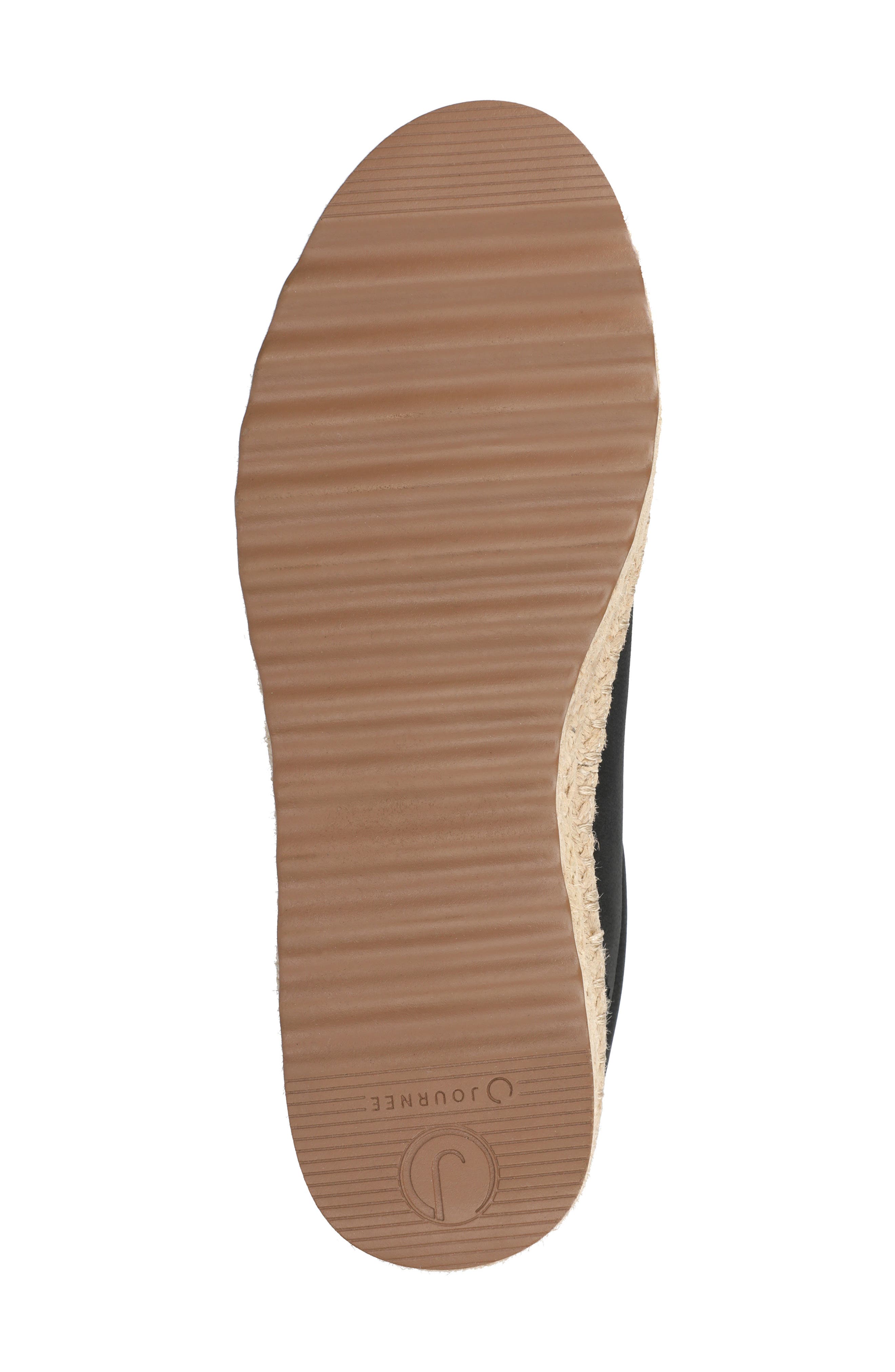 Journee Collection Cosima Espadrille Sneaker, Alternate, color, Black/Graphite