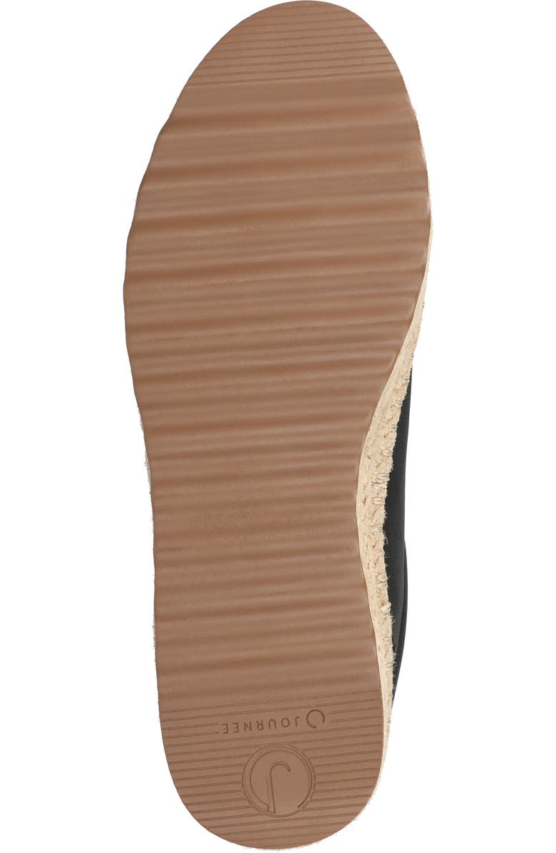 Journee Collection Cosima Espadrille Sneaker, Alternate, color, Black/Graphite