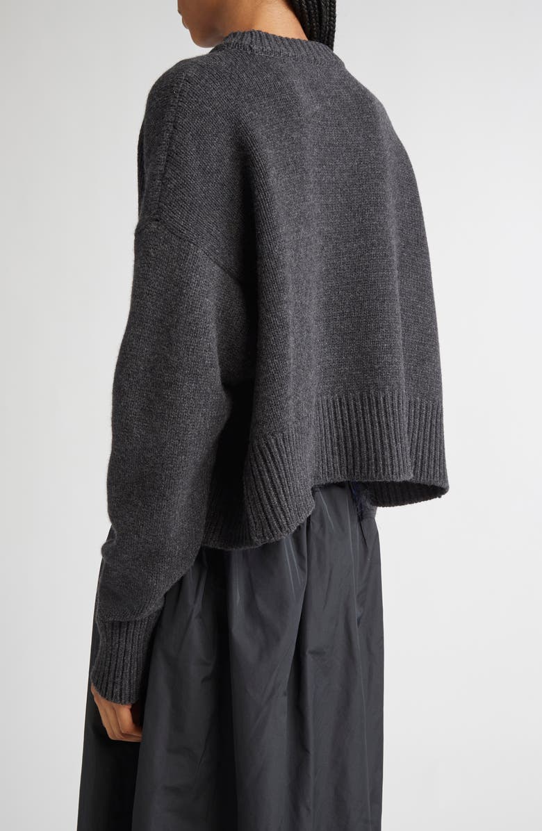 NACKIYÈ Avalanche Merino Wool & Cashmere Sweater, Alternate, color, Anthracite