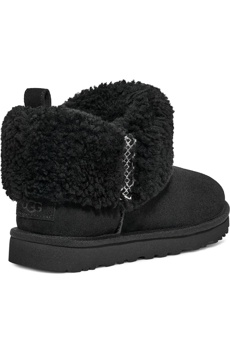 UGG<sup>®</sup> Ultra Mini Braid Genuine Shearling Bootie, Alternate, color,