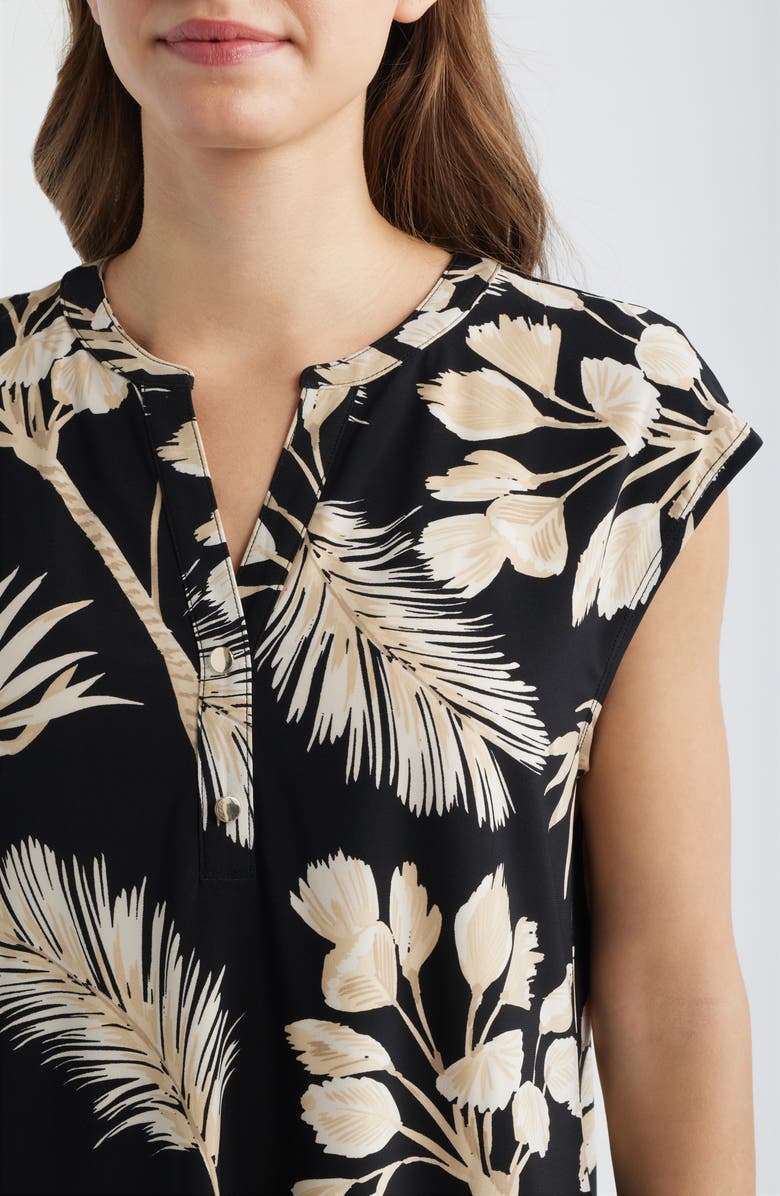 AK ANNE KLEIN Print Dolman Sleeve Top, Alternate, color, Anne Black Multi