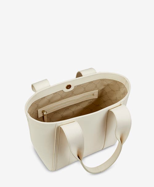 Gigi New York Bailey Leather Tote Bag In Ivory
