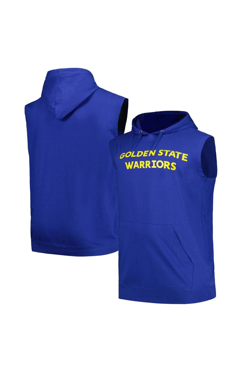 FANATICS Men's Fanatics Branded Royal Golden State Warriors Big & Tall Jersey Muscle Pullover Hoodie, Main, color, Royal