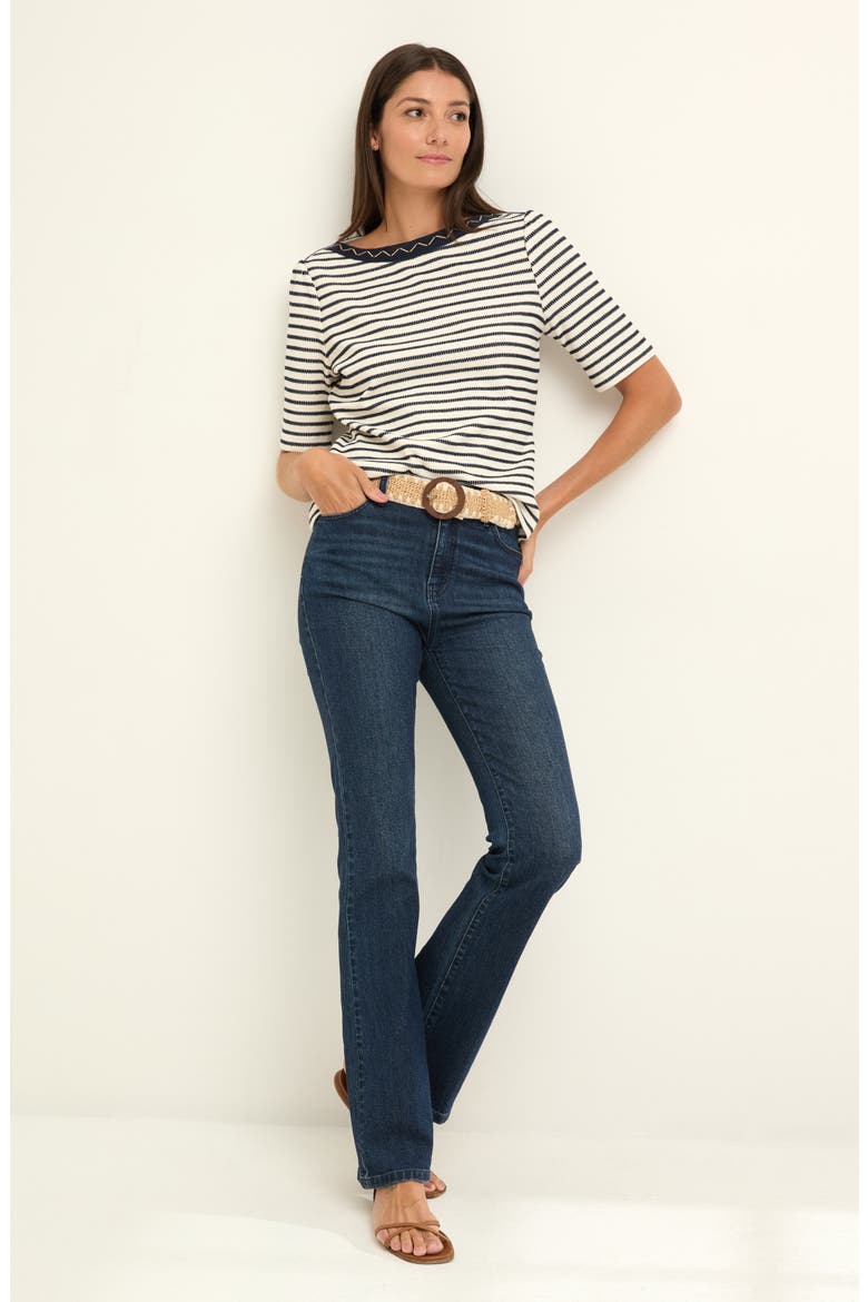 Embroidered Knit Top, Alternate, color, INDIGO MULTI
