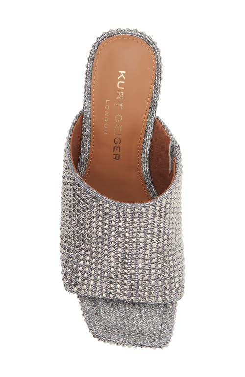 Kurt Geiger London Crystal High Mule In Silver